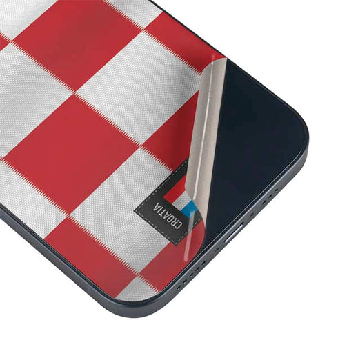 Croatia Soccer Flag iPhone 15 Skin